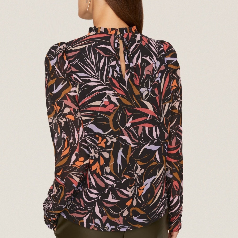 Peter Som Collective Leaf Printed Top, 4 - Picture 3 of 12